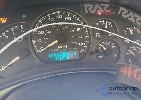 2002 Chevrolet Tahoe Lt из США, поврежденный, VIN 1GNEK13ZX2R150624